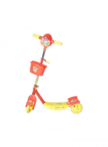 3 Wheel Scooter With Storage Basket