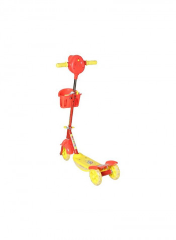 3 Wheel Scooter With Storage Basket
