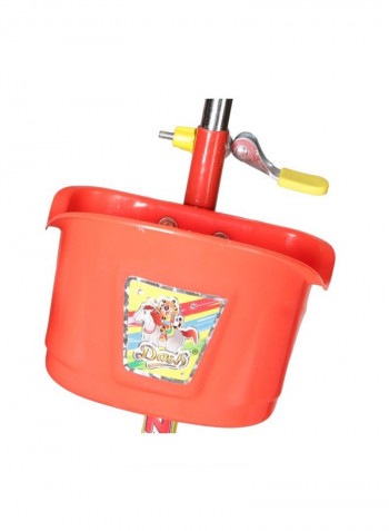 3 Wheel Scooter With Storage Basket