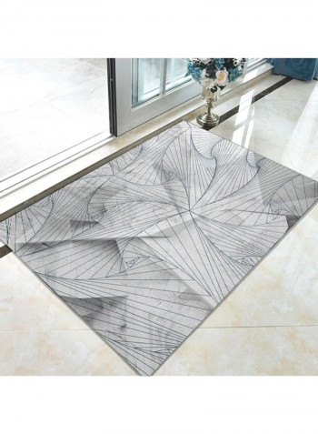 1-Piece Simple Style Non-Slip Carpet Grey 120x160cm