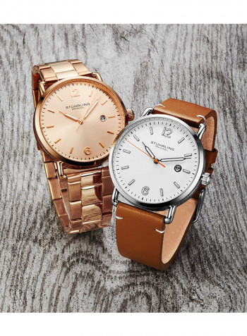 Men's Casual Stainless Steel Quartz Analog Wrist Watch 3902.3