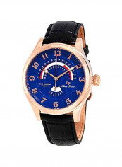 Men's Water Resistant Leather Analog Watch LP-40050-RG-03