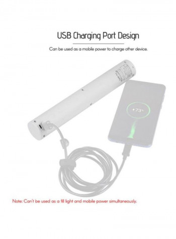 5200 mAh Mini LED Lamp Bar With Charging Port White