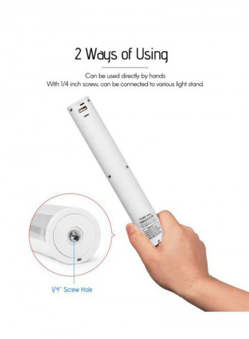5200 mAh Mini LED Lamp Bar With Charging Port White