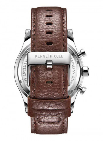 Men's Dress Sport Water Resistance Leather Analog Watch KC51118002
