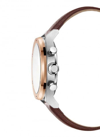 Men's Dress Sport Water Resistance Leather Analog Watch KC51118002