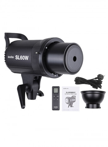 Wireless Remote Control LED Video Light Black