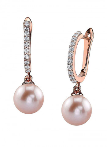 925 Sterling Silver Freshwater Cultured Zara Earrings With Pearl