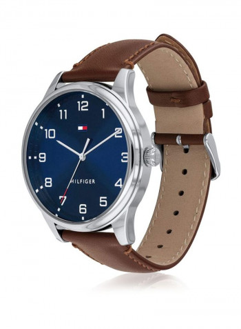 Men's Leather Strap Essentials Analog Watch 1791659