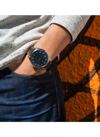 Men's Leather Strap Essentials Analog Watch 1791659