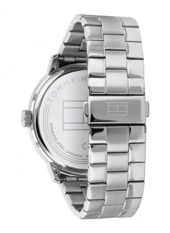 Men's Stainless Steel Quartz Analog Wrist Watch With Date Display 1791752