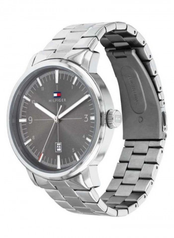 Men's Stainless Steel Quartz Analog Wrist Watch With Date Display 1791752