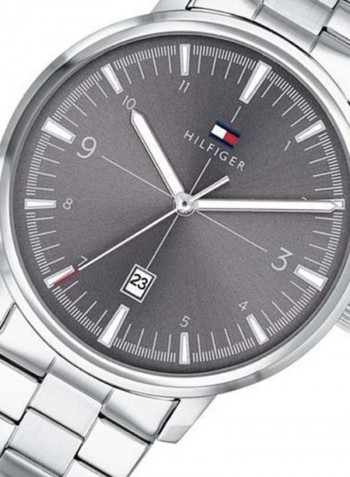 Men's Stainless Steel Quartz Analog Wrist Watch With Date Display 1791752