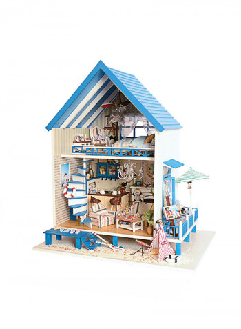 Romantic Aegean Sea 3D Puzzles Wooden Handmade Miniature Dollhouse Diy Kit