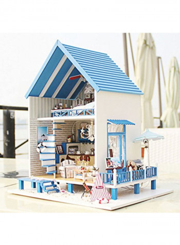 Romantic Aegean Sea 3D Puzzles Wooden Handmade Miniature Dollhouse Diy Kit