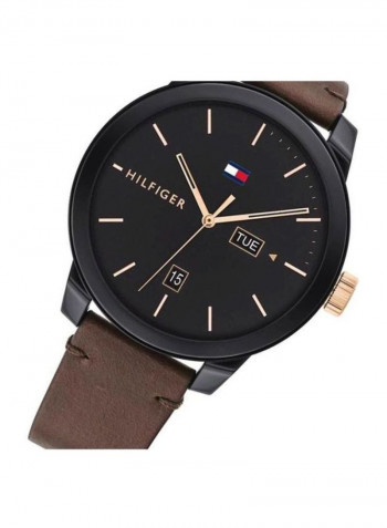 Men's Leather Analog Wrist Watch 1791748
