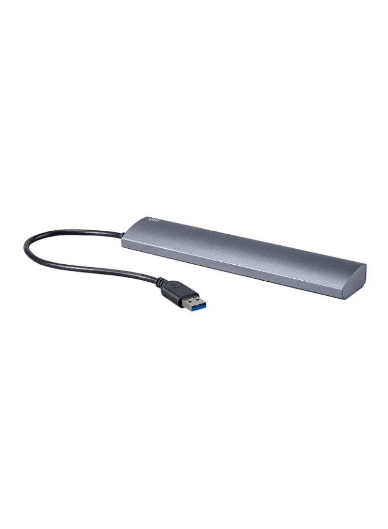 7-Port USB Hub Grey/Black/Blue