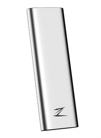 Shock-Proof Portable SSD External Hard Drive Silver