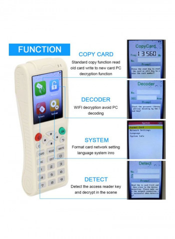 Handheld Key Machine White 22.5x15x6.2centimeter