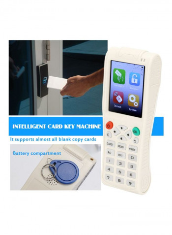 Handheld Key Machine White 22.5x15x6.2centimeter