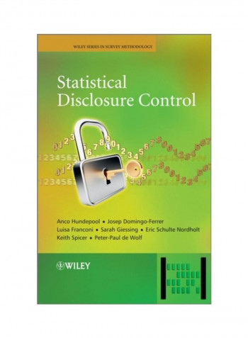 Statistical Disclosure Control Hardcover English by Anco Hundepool