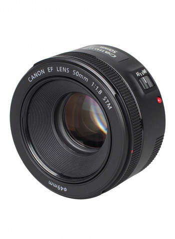 EF 50mm F/1.8 STM Lens For Canon DSLR Cameras Black