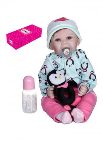 Reborn Realistic Doll with Penguin Outfit 22inch