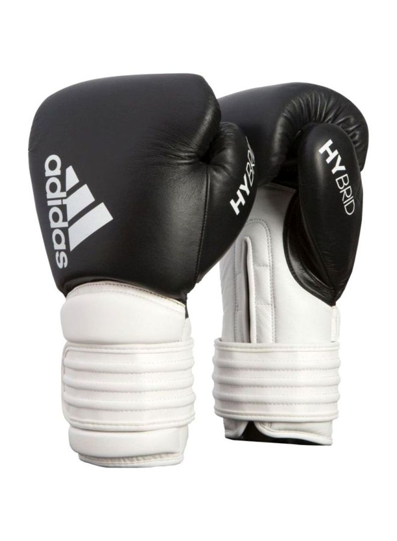 Pair Of Hybrid 300 Boxing Gloves - Black/White 10ounce