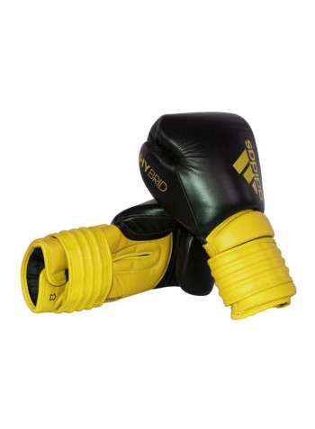 Pair Of Hybrid 300 Boxing Gloves - Yellow/Black 10OZ