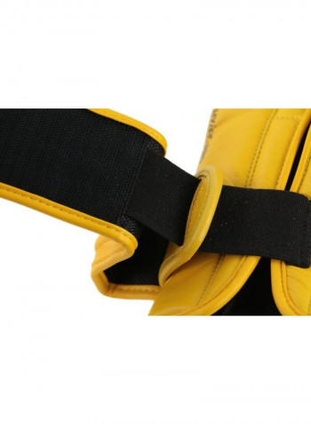 Pair Of Hybrid 300 Boxing Gloves - Yellow/Black 10OZ