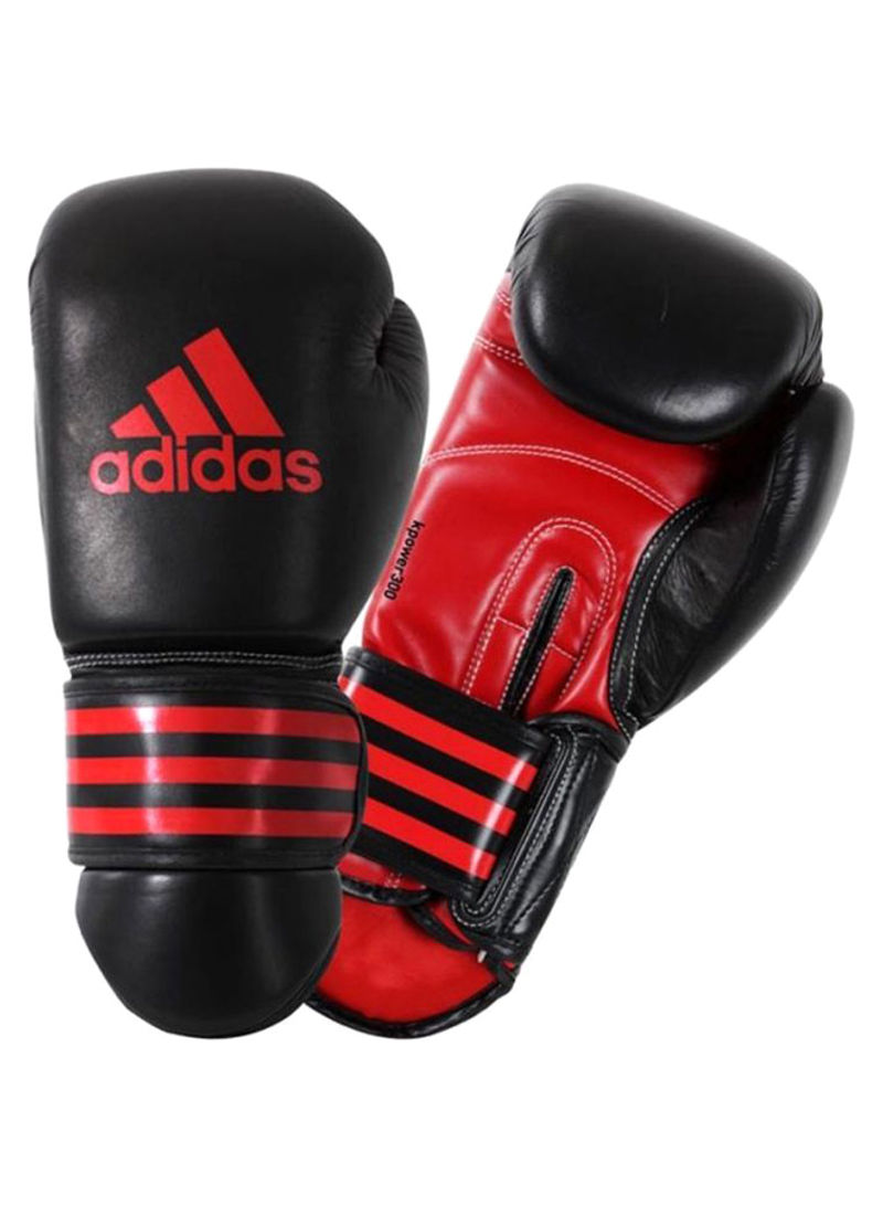 Pair Of K-Power 300 Boxing Gloves Black/Red 14ounce