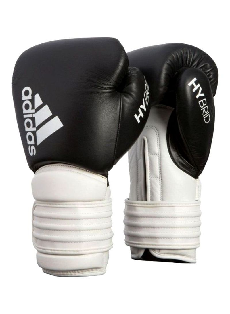 Pair Of Hybrid 300 Boxing Gloves - Black/White 14OZ