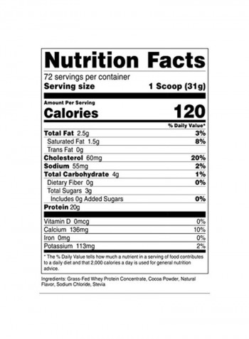 Grass-Fed Whey Protein Concentrate - Milk Chocolate