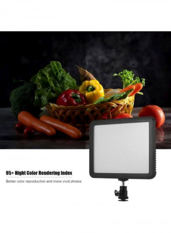 Photography Light Kit With 2 LED Video Light Photography Light 18x13.5x1.5 cm, Tripod 80cm Black/White