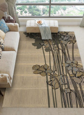 1 Piece Northern Europe Retro Style Home Floral Modern Character Practical Living Room Rug multicolour 140*200(W*L)cmcm