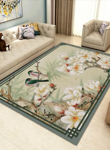 1 Piece Rectangle Simple Northern European Living Room Bedroom Bird Flower Pattern Rug multicolour 140*200(W*L)cmcm