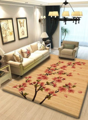 3D Floral Beautiful Wear-resistant Living Room Rug multicolour 140*200(W*L)cmcm