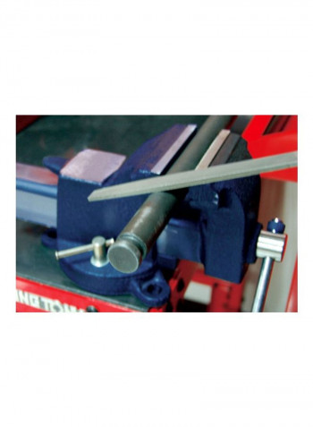 Cast Steel Bench Vise Blue/Silver 200millimeter