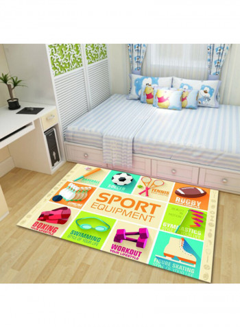 Cartoon Pattern Rug Multicolour 140 x 200cm