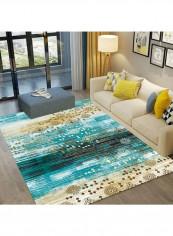 Non-Skid Durable Rectangular Carpet Multicolour 140x200cm