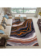 Rectangular Printed Rug Multicolour 140x200cm