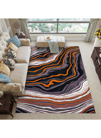 Rectangular Printed Rug Multicolour 140x200cm