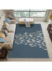 Printed Non-Skid Carpet Multicolour 140x200cm