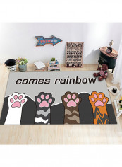 Cartoon Design Room Rug Multicolour 140x200cm