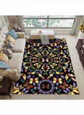 Printed Non-Skid Carpet Multicolour 140x200cm