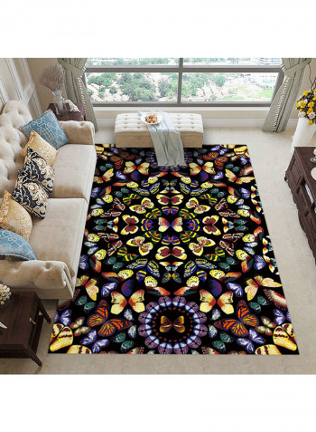 Printed Non-Skid Carpet Multicolour 140x200cm