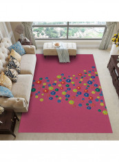 Printed Non-Skid Carpet Pink/Yellow/Blue 140x200cm