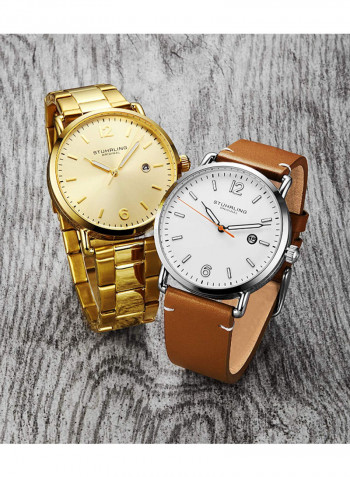 Men's Casual Stainless Steel Quartz Analog Wrist Watch 3902.2