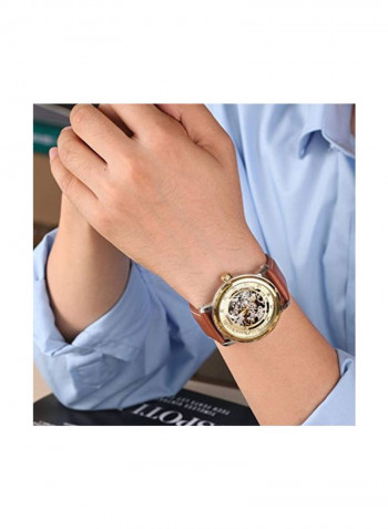 Men's Skeleton Water Resistant Mechanical Analog Watch W60099G.02A
