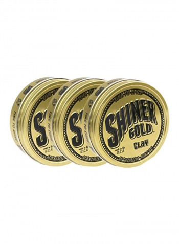 Pack Of 3 Matte Clay Pomade 4ounce